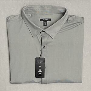 MEN’S NWT Alfani Gray Dress Shirt XXL